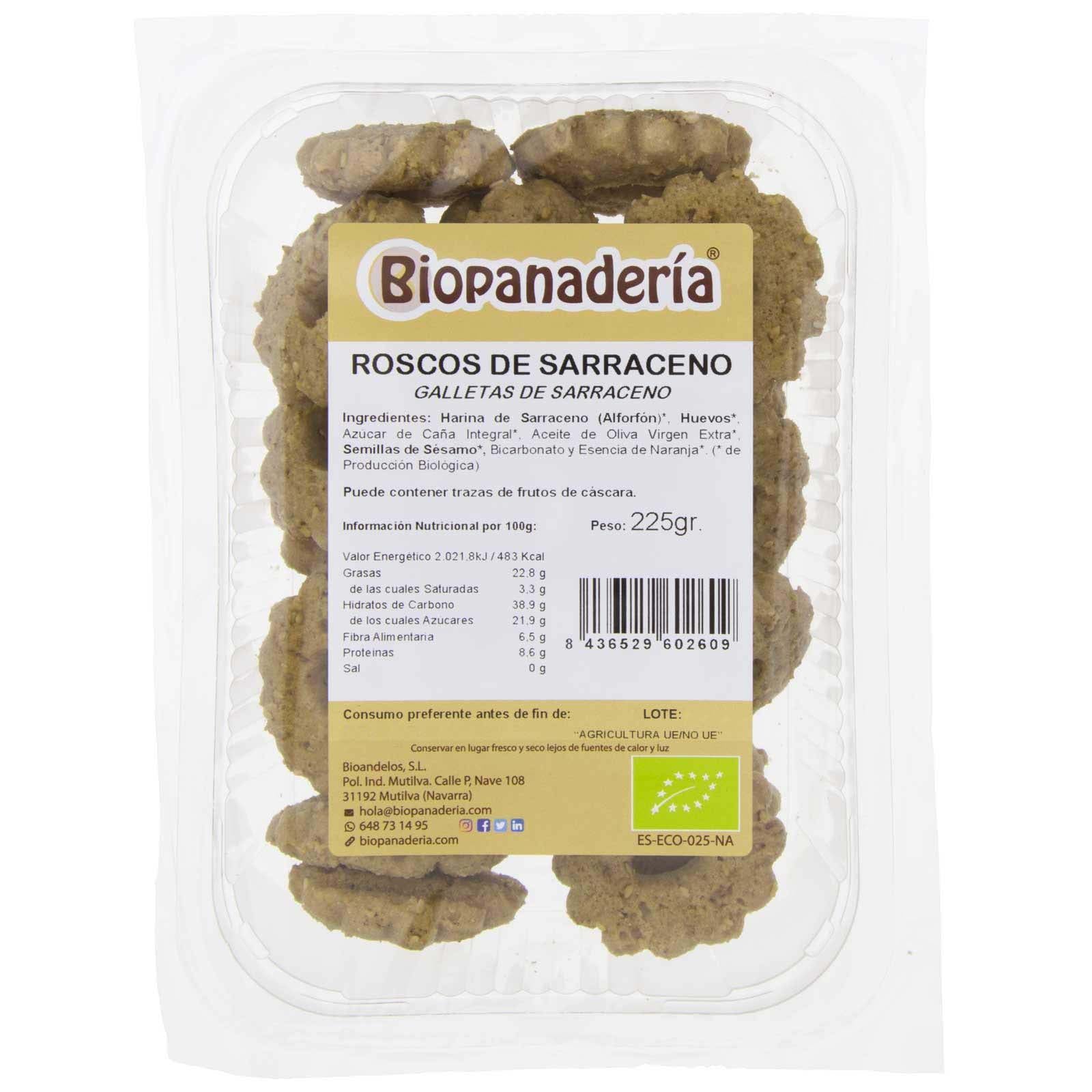 Saracene threads (buckwheat) 225G Ecological crackers of artisanal elaboration