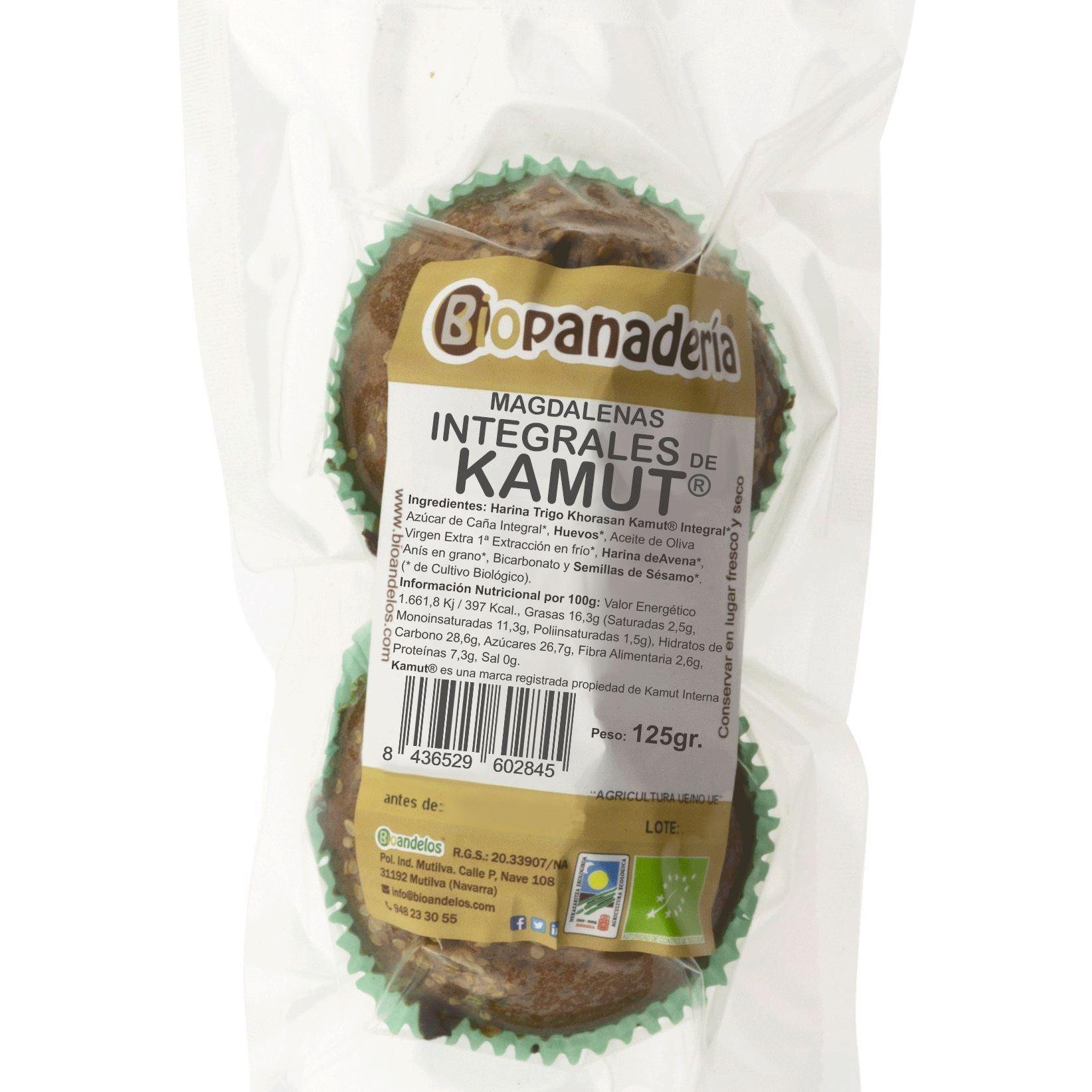 Muffins de Trigo Integral Khorasan Kamut® com Gergelim Orgânico 125g (2 unidades)