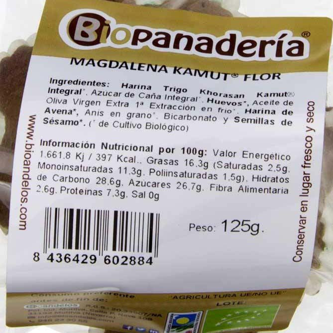 Magdalena Flor de Trigo Khorasan Kamut ® Integral with Sesame 125g Ecological
