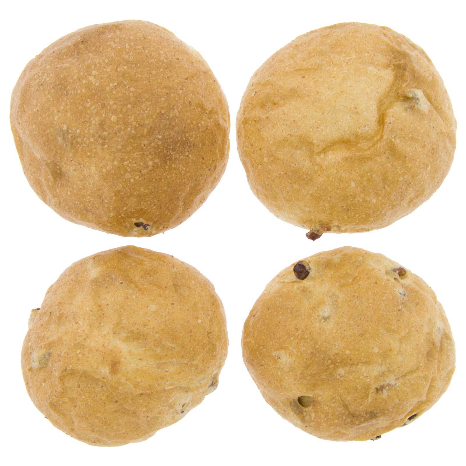 Buns wheat brioche with raisins 250g (4x65g) Organic artisanal elaboration
